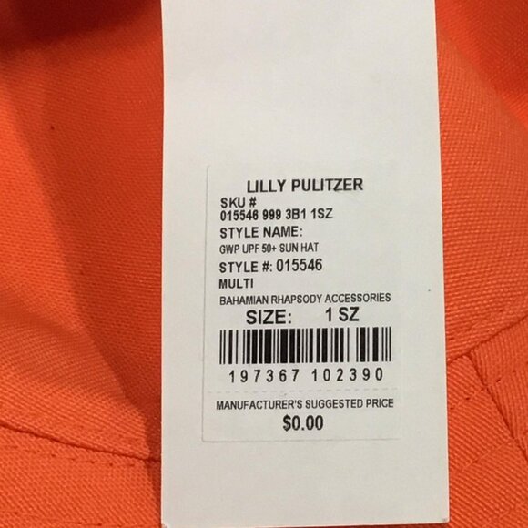 NWT Lilly Pulitzer reversible gwp sun hat UPF 50+ - Picture 7 of 9